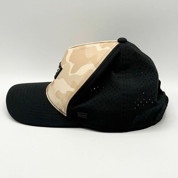 Melin Odysea Stacked Hydro Snapback Hat in a Sand/Brick Colorway 56-60cm - Picture 3 of 9